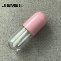JIE MEI Pack populaire 3ML 4ML mignon pilule Capsule Style baguette de brillant à lèvres Tube conteneur Logo personnalisé Mini bouteille de brillant à lèvres pour testeur