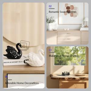 Статуэтка лебедя из ПВХ, арт-деко, домашний декор, украшение для гостиной, офисного стола (белый), юбилей - Product Image 4