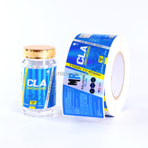 Etiquetas personalizadas Rollo de impresión resistente al agua privado personalizado Etiqueta de suplemento sanitario Etiqueta adhesiva de nutrición deportiva - Product Image 5