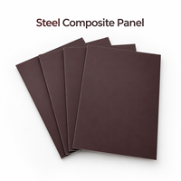 Panneau composite en acier de 4 mm 1220x2440 mm pour revêtement de porte de meuble