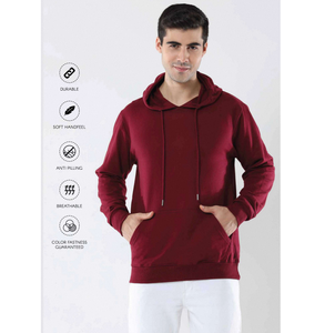 เสื้อฮู้ดแบบสวม 300 GSM พรีเมียม หนานุ่ม อุ่นสบาย มีสไตล์ ใส่สบายๆ เหมาะสำหรับผู้ชาย ผู้หญิง ท่องเที่ยวกลางแจ้ง - Product Image 3