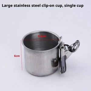 Stainless Steel Bird Feeder & Food Container Dual Use <b>Clip</b>-On Design 45mm/55mm/65mm Sizes Indoor/Outdoor Hanging - Product Image 3