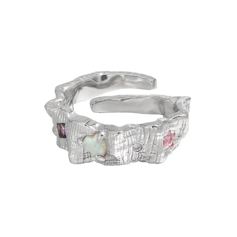 Женское позолоченное кольцо из серебра 925 пробы