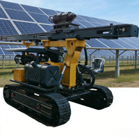 Tarière solaire diesel-hydraulique pour pieux, forage de haute puissance, pompe à roulement, diamètre de forage 50-400 mm, pieux de 4 m