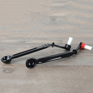 Nylon Black/ Red Espresso <strong>Coffee</strong> Cleaning Tool <strong>Machine</strong> Brush with <strong>Replacement</strong> Head <strong>Part</strong>