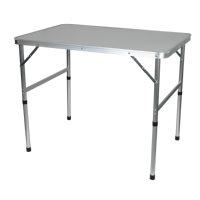 Table pliante en aluminium léger personnalisée de 90cm pour le camping en plein air Meubles de plage portables de pêche de haute qualité
