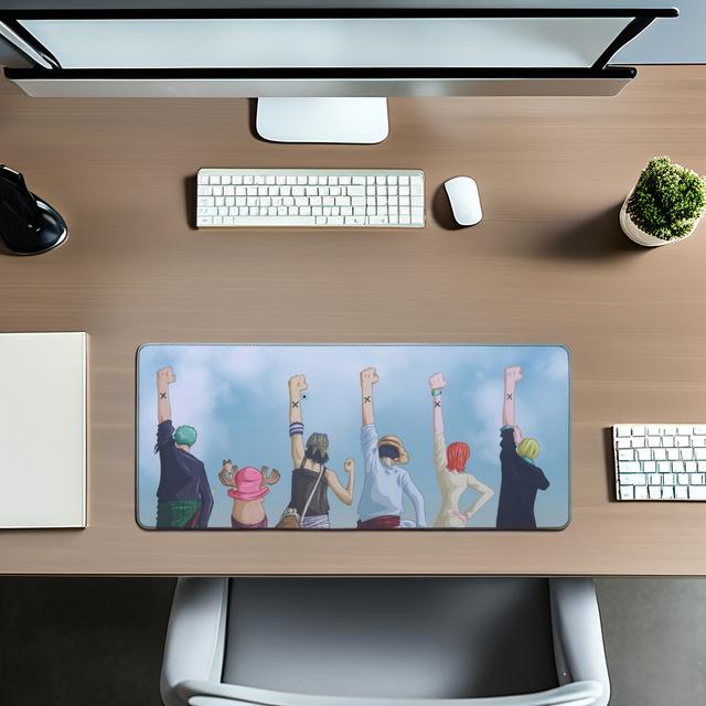 Personalized Advertising Design Non Slip Rubber Computer Keyboard Desk Mat One Piece Gaming Mouse Pad Custom