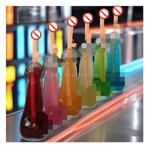 Gelas koktail Logo kustom transparan berbentuk <span class=keywords><strong>Penis</strong></span> Shot plastik desain klasik Modern cangkir plastik untuk minuman pesta - Product Image 1