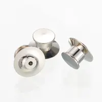 Metall Silber Verschluss Messing Verschluss Abzeichen Anstecknadel Verriegelung Deluxe Kupplungs stift zurück
