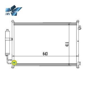 Condensador de Aire Acondicionado para Automóvil FMMNSC0007 para Nissan X-Trail T31 2.0L Gasolina MR20DE 2007-2014 - Product Image 2