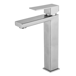Jboyun Stainless Steel Basin Faucet Single Handle Ceramic Valve Deck Mounted High Rise With Aerator - Product Image 5
