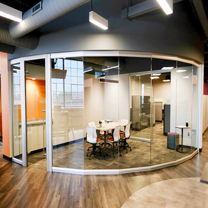 Tùy Biến Nhôm Khung Đơn Giản Thiết Kế Hiện Đại Máy Trạm Nội Thất Thông Minh Tường Kính Văn Phòng Phân Vùng - Product Image 3