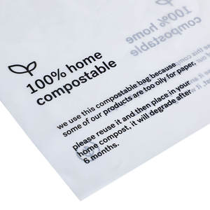 Sacs <span class=keywords><strong>bio</strong></span> refermables compostables à 100 % XCGS 23,5x17 cm pour l'emballage des boutiques <span class=keywords><strong>en</strong></span> <span class=keywords><strong>ligne</strong></span> - Product Image 4