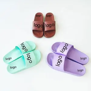 Happyness Custom Fashion Slide Custom Made Korean Slippers Black Slides Summer Sandals 2023 PVC Slides Footwear Sandal