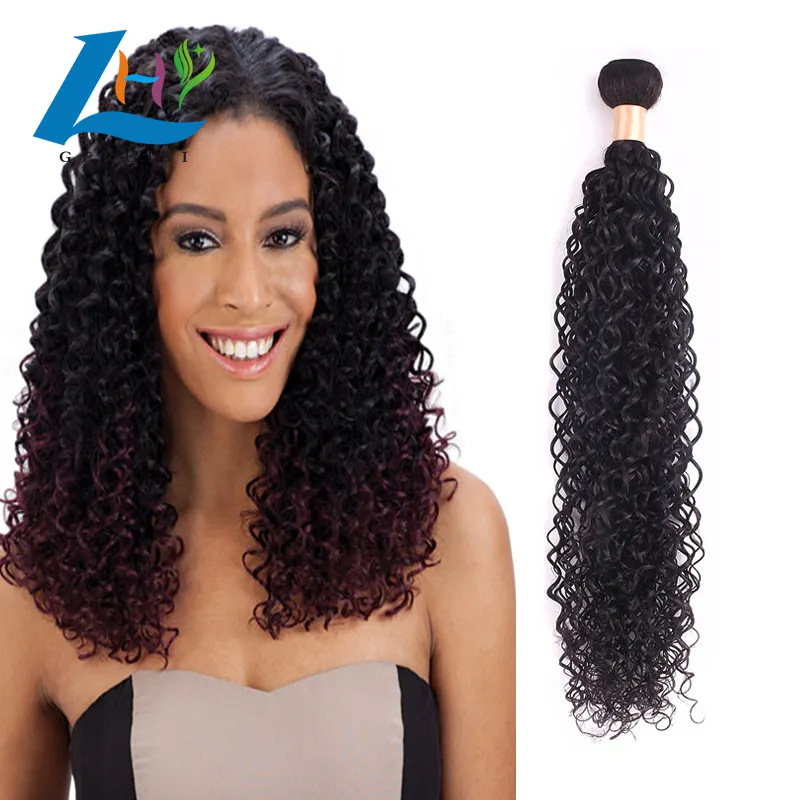 Oui cheveux vierges et remy péruvienne vierge extension de cheveux, vierge jerry curl extensions de cheveux