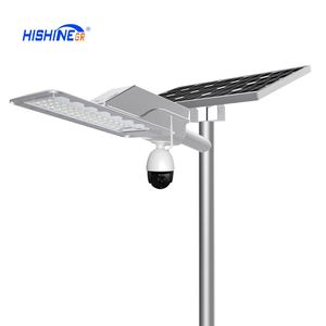Luz de calle solar Led para exteriores Hishine <span class=keywords><strong>Corb</strong></span> 90W con sistema de iluminación de seguridad y seguridad de cámara Cctv - Product Image 1