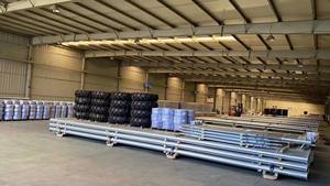 Sistema de riego por Pivote central de tubería de acero para campos de caña de azúcar y vegetales en Zimbabue - Product Image 5