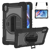 Meilleures ventes 360 °   Étui de protection robuste pour tablette avec béquille rotative, sangle d'épaule et de main pour Huawei Matepad Se 11" 2024