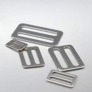 Boucle en D en acier inoxydable de 2 mm d'épaisseur, réglable, noire et argentée, accessoires pour sacs, pour positionnement de sangle, connexion en forme de crochet - Product Image 2