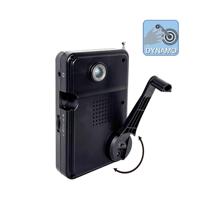 Radio de poche AM/FM Bringtop BR2728 750mAh avec lampe torche d'urgence, alarme SOS et chargeur de téléphone