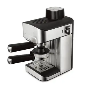 Çok siyah Espresso kahve makinesi ev ofis restoran Cafe otomatik buhar süt köpüğü kahve makinesi
