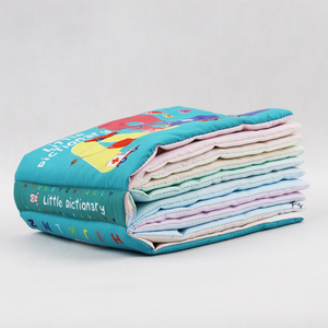 Venta caliente pequeño diccionario Aprendizaje Temprano <span class=keywords><strong>palabras</strong></span> alfabeto libro de tela suave números alfabéticos personalizados Color para bebé mi primer Bo - Product Image 4
