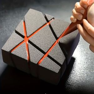 TangChu <b>Square</b> Oblique Irregular Mousse and Chocolate Silicone Cake Mold Baking Tools DIY Kitchen Oven Safe - Product Image 2