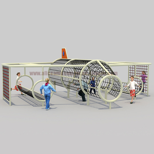 Grand toboggan en plastique pour enfants, pour l'escalade et l'entraînement physique en extérieur, pour utilisation dans le jardin - Matériel PVC et PE - Product Image 1