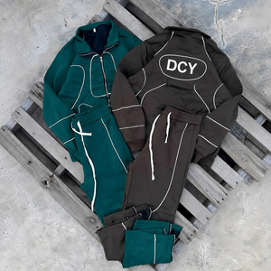 DCY Men's Windbreaker <strong>Tracksuit</strong> Two Piece Set with Jacket Men Custom <strong>Tracksuit</strong> Fall <strong>Tracksuits</strong> <strong>90s</strong> Windbreaker Custom Made - Product Image 3