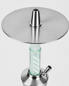 Cachimba Premium de Acero Inoxidable de 45cm con Manguera Única, Set Completo, Funda Suave al Tacto, Base de Vidrio, Caja de Regalo, Venta al por Mayor para Bares y Lounges - Product Image 6