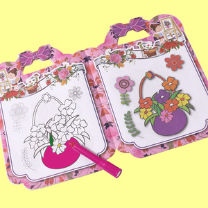 Carnet de coloriage et d'activités pour enfants avec poignée, 16 pages en papier épais, idéal pour le dessin et les puzzles créatifs - Product Image 6