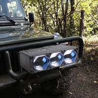 Sanvi S300 12V LED Baru untuk Lampu Sorot Mobil Lampu Kerja Output Tinggi 10000 Lumens 90W Putih+Kuning Garansi 2 Tahun