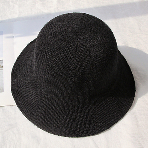 Venta al por mayor de protección solar gorra plegable de algodón de cáñamo de punto sombrero de pescador personalizado gorra de pescador - Product Image 3