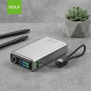 Banques d'alimentation <span class=keywords><strong>mini</strong></span> 65W à charge rapide avec écran TFT, <span class=keywords><strong>prix</strong></span> de gros, logo personnalisé, avec câble, OEM, 10000mAh, pour ordinateur portable - Product Image 6