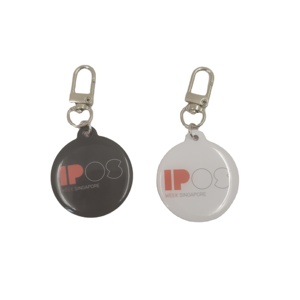Code QR code à barres numéro d'identification étiquettes Nfc porte-clés logo personnalisé porte-clés Rfid porte-clés porte-clés - Product Image 1