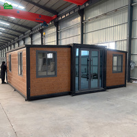 Maison préfabriquée portable et mobile de conception moderne, installation rapide, type conteneur extensible Carter, avec salle de bain et cuisine