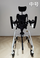 Déambulateur pour usage domestique pour personnes atteintes de paralysie cérébrale, avec 3 tailles (S/M/L) et appui-tête et accoudoirs réglables