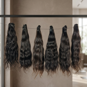 Extensions de cheveux naturels bruts vierges de qualité supérieure, alignés sur la cuticule, styles afro ondulés, provenant de fournisseurs vietnamiens et indiens, vente en gros - Product Image 2