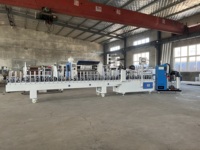 Machine de laminage à chaud PUR haute vitesse pour le travail du bois, machine de laminage PVC, machine de fabrication de cadres de porte WPC, PLC