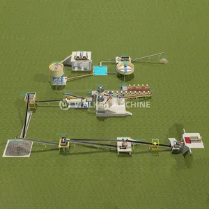 Usine de traitement du minerai de lithium avec machines de flottaison