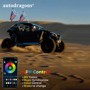 AUTODRAGONS Faros Delanteros COB de Alta Densidad con Control por Aplicación para UTV ATV Buggy Barco, Compatibles con Maverick X3 Polaris RZR - Product Image 5