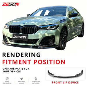 ลิ้นกันชนหน้าคาร์บอนไฟเบอร์แท้ แบบ 3 มิติ สำหรับ BMW ซีรีส์ 5 G30 G38 LCI <span class=keywords><strong>M</strong></span> <span class=keywords><strong>Sport</strong></span> ปี 2021-2023 ชุดแต่งกันชนหน้า - Product Image 2
