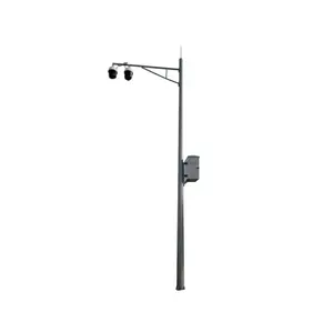 Available Security Galvanized High Mast Pole With CCTV Camera For Smart City Road