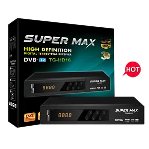 جهاز استقبال رقمي للتلفاز موديل SUPER MAX TG-HD16 dvb t2 جهاز موالفة للسيارة dvb-t2 مجموعة علبة mpeg2/mpeg4 hd لتسجيل أقراص dvd في السيارة