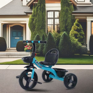 Tricycle à pédale pour enfants, <span class=keywords><strong>2022</strong></span>, Offre Spéciale, usine, jouets à la mode, tricycle à 3 roues, impression personnalisée, vélos pour bébés - Product Image 3