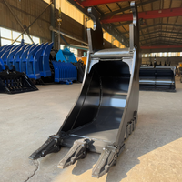 Bucket Penggali RSBM untuk Excavator Kubota KX080 8 Ton, Bucket Penggali Parit Sempit dengan Quick Coupler