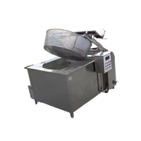 Pabrik Penggorengan Gas Langsung dari Pabrik, Penggorengan Gas Stainless Steel Komersial, Mudah Dioperasikan, untuk Gerobak Makanan, Kentang Goreng Iris