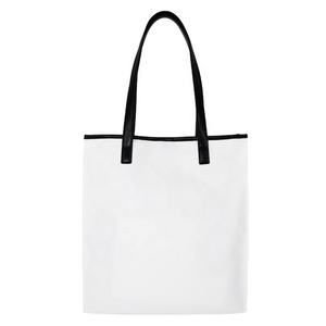 New arrival <b>white</b> color recycled cotton canvas <b>tote</b> <b>bag</b> with printed for ladies - Product Image 4