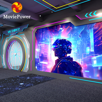 Máquina de Realidad Virtual para Parques de Atracciones, Simulador de Realidad Virtual 9D, Área de Juegos Interior, Arena de Realidad Virtual 9D para Juegos de Disparos