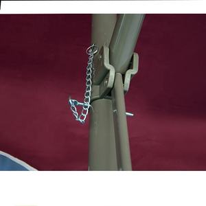 Sombrilla grande de 2,5x2,5 M para exteriores, Parasol de jardín con <span class=keywords><strong>Base</strong></span> cruzada de acero - Product Image 5